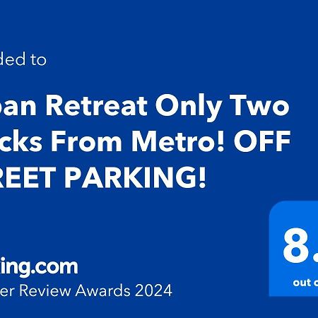 Urban Retreat Basement Studio Only Two Blocks From Metro! Off Street Parking! Ουάσινγκτον Εξωτερικό φωτογραφία